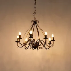 QAZQA Klassischer Kronleuchter Antikgold 8 Lichter - Giuseppe 8