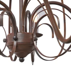 QAZQA Klassischer Kronleuchter Rostbraun 5-flammig - Giuseppe