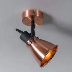 QAZQA Klassischer, verstellbarer Deckenstrahler Kupfer - Jos