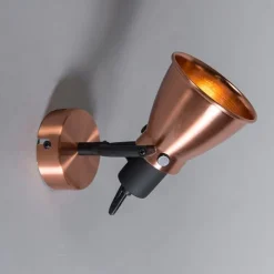 QAZQA Klassischer, verstellbarer Deckenstrahler Kupfer - Jos