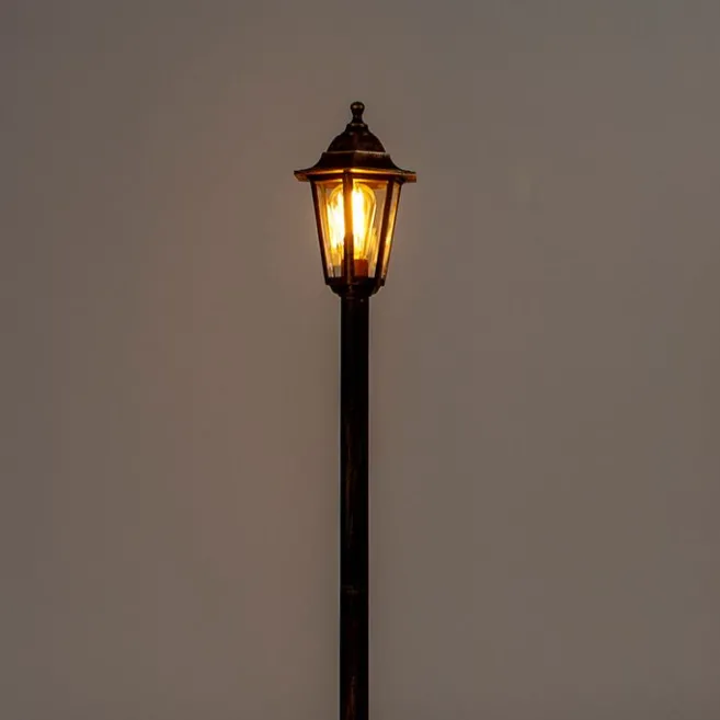 QAZQA Klassisches Laternen-Antikgold - New Haven