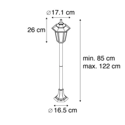 QAZQA Klassisches Laternen-Antikgold - New Haven