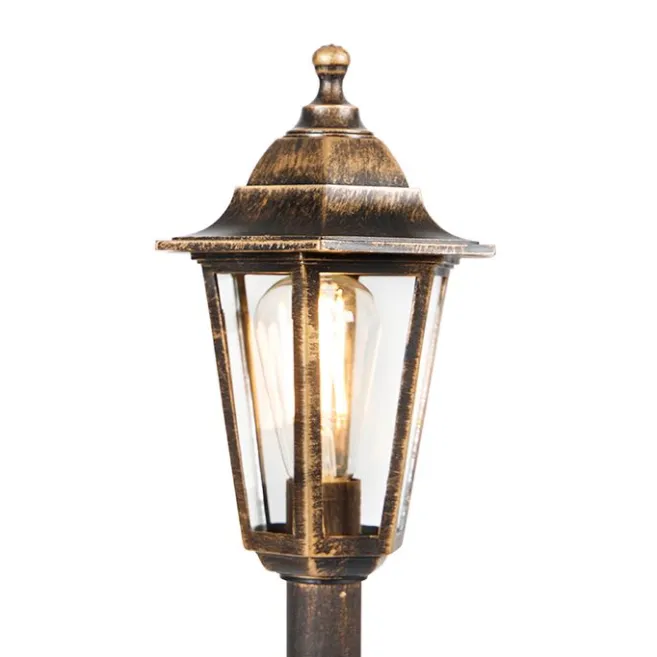 QAZQA Klassisches Laternen-Antikgold - New Haven