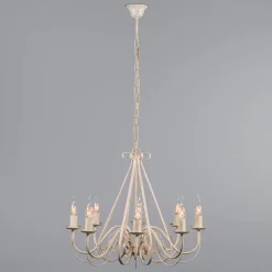 QAZQA Kronleuchter creme mit Klemmkappe 12 cm schwarz - Giuseppe 8