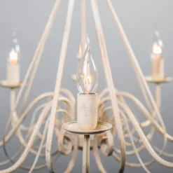 QAZQA Kronleuchter creme mit Klemmkappe 12 cm schwarz - Giuseppe 8