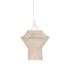 QAZQA Land Hängelampe Makramee 90 cm - Schnur