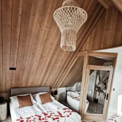 QAZQA Land Hängelampe Makramee 90 cm - Schnur