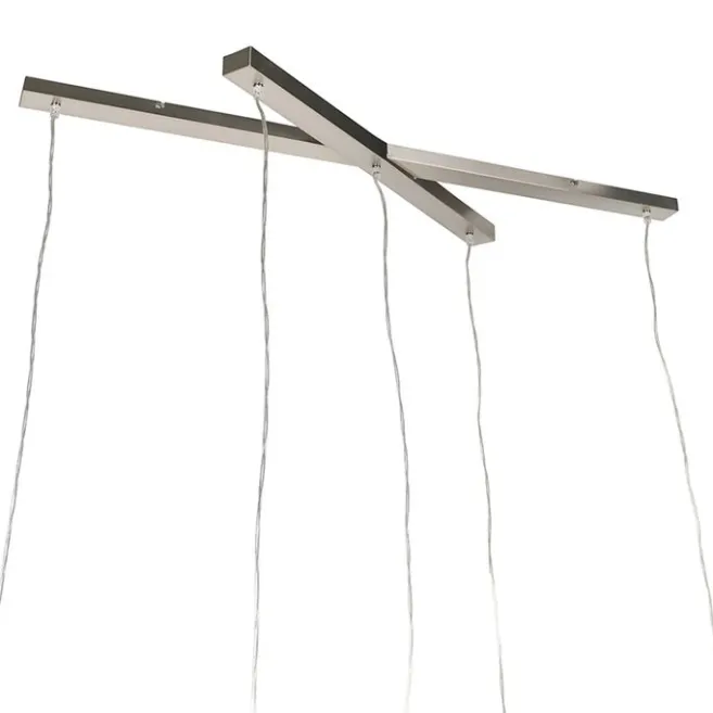 QAZQA Land Hängelampe Stahl 5-Licht - Hermina