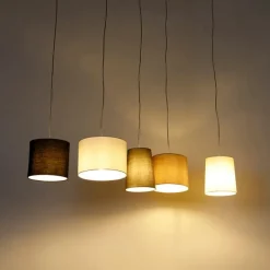 QAZQA Land Hängelampe Stahl 5-Licht - Hermina