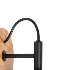 QAZQA Land Wandlampe Holz mit grau - Cupy