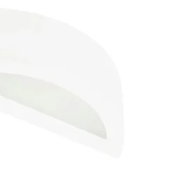 QAZQA Landhaus Wandleuchte Gips Weiß - Aurel Novo