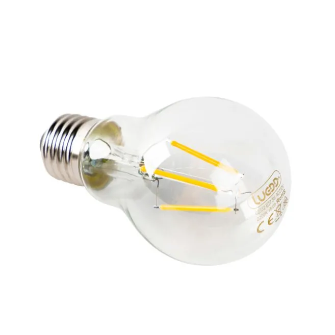 LUEDD LED-Lampe A60 E27 3W 2200K klares Filament