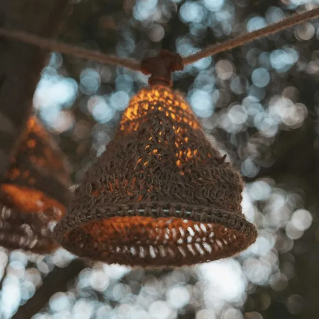 Newgarden Lichterkette braun 8m inkl. LED 10-flammig IP44 Solar wiederaufladbar - Maro