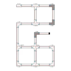 QAZQA L-Kupplungsstück für 3-Phasen-Schiene schwarz rechts - 3-phasig