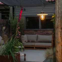 QAZQA Ländliche Außenhängelampe Antikgold IP44 - Kansas