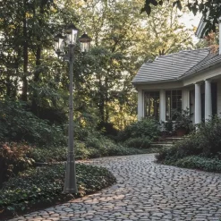 QAZQA Ländliche Außenlaterne schwarz IP44 - New Orleans 3