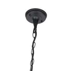 QAZQA Ländliche Hängelampe im Freien schwarz - Moreno