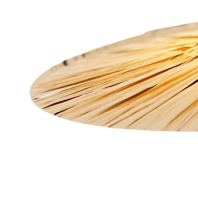 QAZQA Ländliche Hängelampe schwarz mit Seil 45 cm - Leia