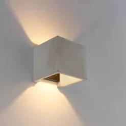 QAZQA Ländliche quadratische Wandleuchte aus Beton - Alban