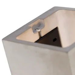 QAZQA Ländliche quadratische Wandleuchte aus Beton - Alban