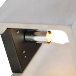 QAZQA Ländliche quadratische Wandleuchte aus Beton - Alban