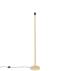 QAZQA Ländliche Stehlampe aus Holz ohne Schirm - Mels