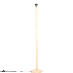QAZQA Ländliche Stehlampe aus Holz ohne Schirm - Mels