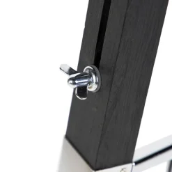 QAZQA Ländliche Stehleuchte schwarz ohne Schirm - Tripod