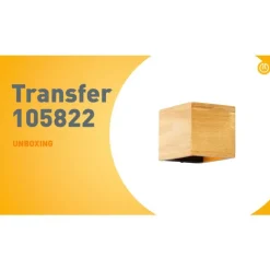 QAZQA Ländliche Wandleuchte aus Eichenholz - Transfer