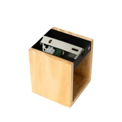 QAZQA Ländliche Wandleuchte aus Eichenholz - Transfer