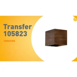 QAZQA Ländliche Wandleuchte aus Walnussholz - Transfer