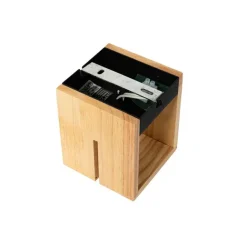 QAZQA Ländliche Wandleuchte aus Eichenholz 9,7 cm – Transfer Groove