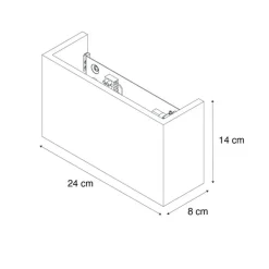 QAZQA Ländliche Wandleuchte aus Walnussholz - Otan