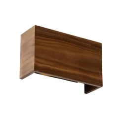 QAZQA Ländliche Wandleuchte aus Walnussholz - Otan