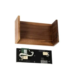 QAZQA Ländliche Wandleuchte aus Walnussholz - Otan