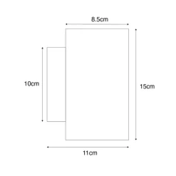 QAZQA Ländliche Wandleuchte aus Holz, quadratisch, 2-flammig – Sandy