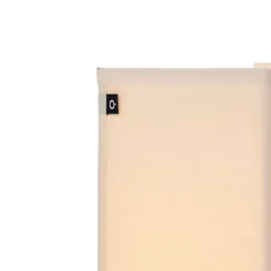 QAZQA Ländliche Wandleuchte Beige mit Stoffschirm - Vete