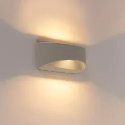 QAZQA Ländliche Wandleuchte Betonhalbkugel - Adelaide