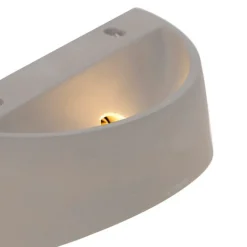 QAZQA Ländliche Wandleuchte Betonhalbkugel - Adelaide