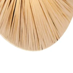 QAZQA Ländliche Wandleuchte schwarz mit Seil 45 cm - Leia