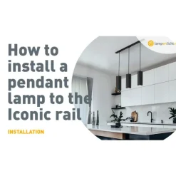 QAZQA Luxus-Pendelleuchtenadapter für 1-phasiges Schienensystem schwarz - Iconic