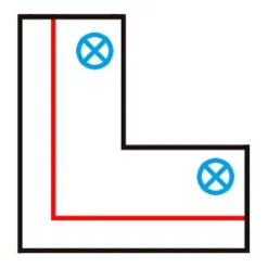 QAZQA L-Verbinder für 3-Phasenschiene schwarz links - 3-phasig