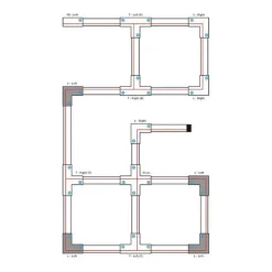 QAZQA L-Verbinder für 3-Phasenschiene schwarz links - 3-phasig