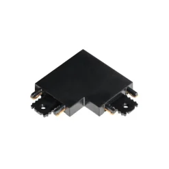 QAZQA L-Verbinder Schiene schwarz 1-phasig - Magnetic