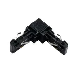 QAZQA L-Verbinder Schiene schwarz 1-phasig - Slimline