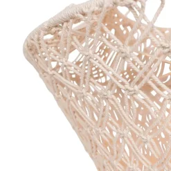 Kinder QAZQA Makramee Lampenschirm natur 90 cm