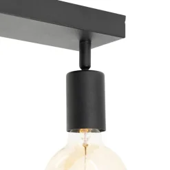 QAZQA Modern Spot schwarz rechteckig 2-flammig - Facil