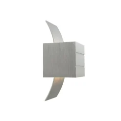 QAZQA Moderne Aluminium-Wandleuchte mit Lichteffekt - Amy