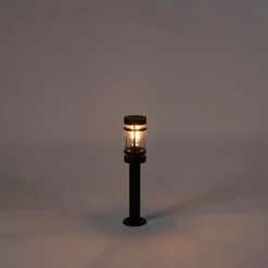 QAZQA Moderne Außenleuchte schwarz 50 cm IP44 - Gleam