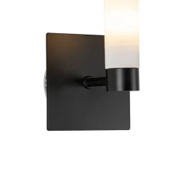 QAZQA Moderne Badezimmer Wandleuchte schwarz IP44 - Bath
